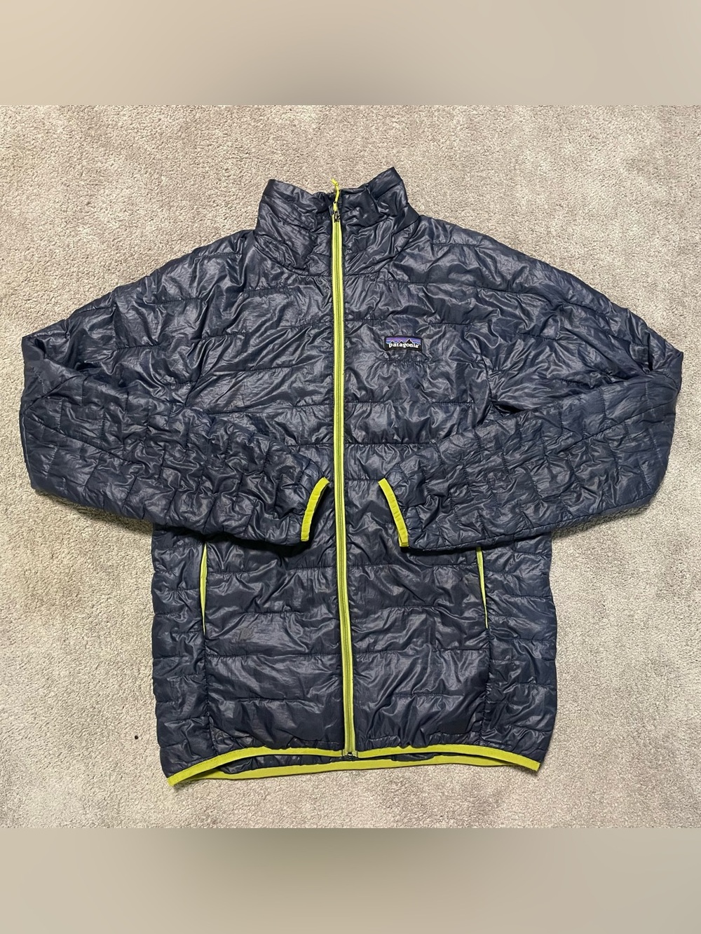 Patagonia Nano Puff Jacket Mens S Blue PrimaLoft Puffer Quilted Lightweight